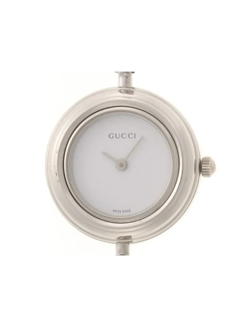 Gucci Change Bezel Watch Stainless Steel White Dial Quartz